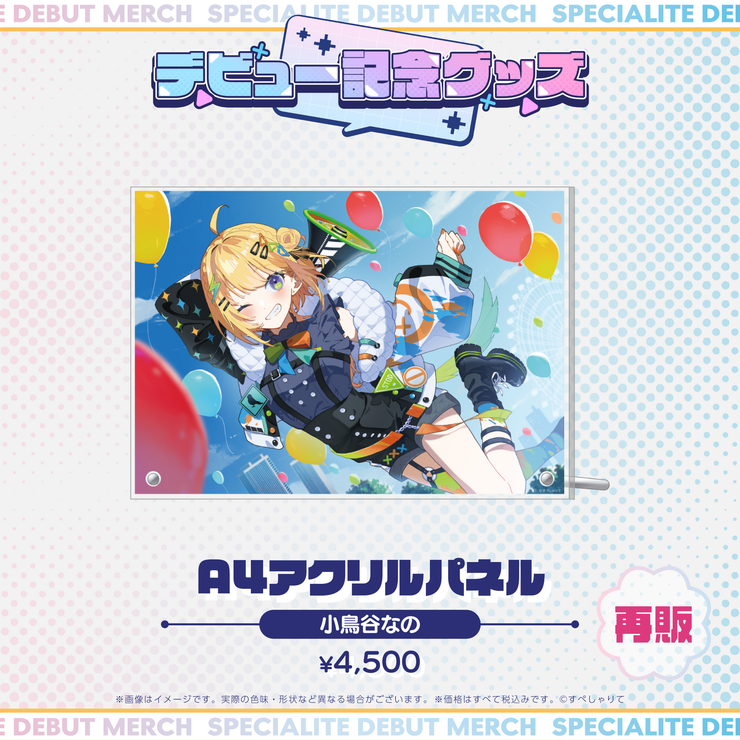 デビュー記念グッズ A4アクリルパネル