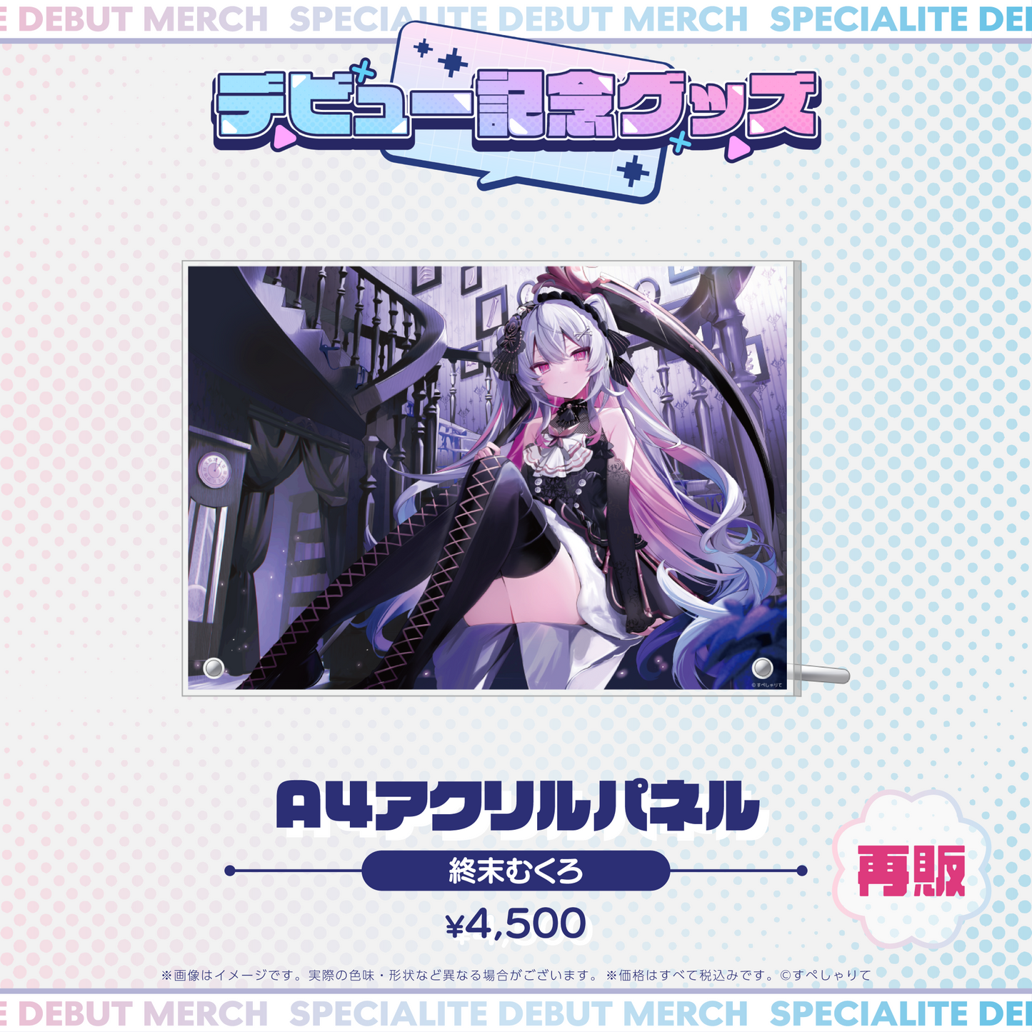 デビュー記念グッズ A4アクリルパネル
