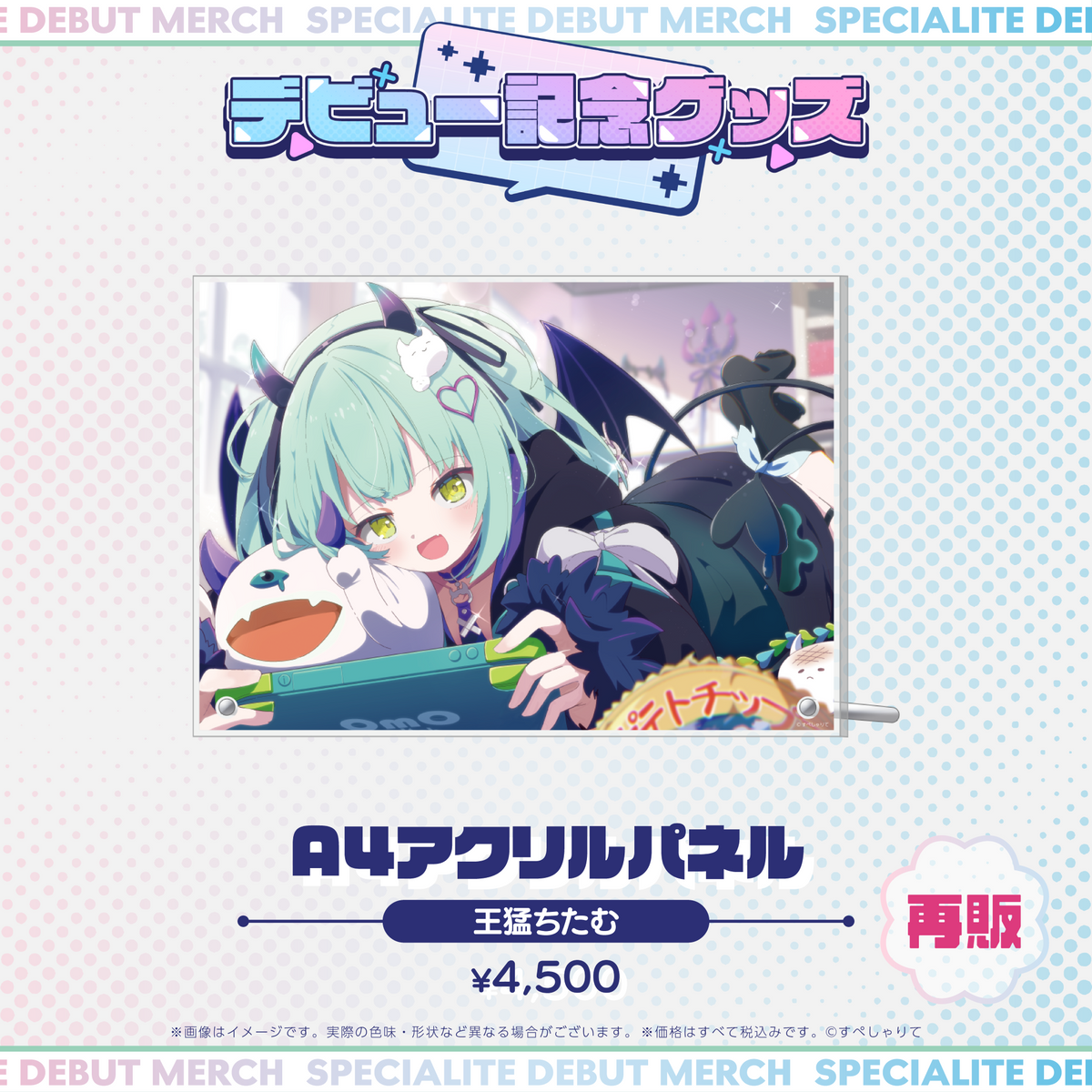 デビュー記念グッズ A4アクリルパネル