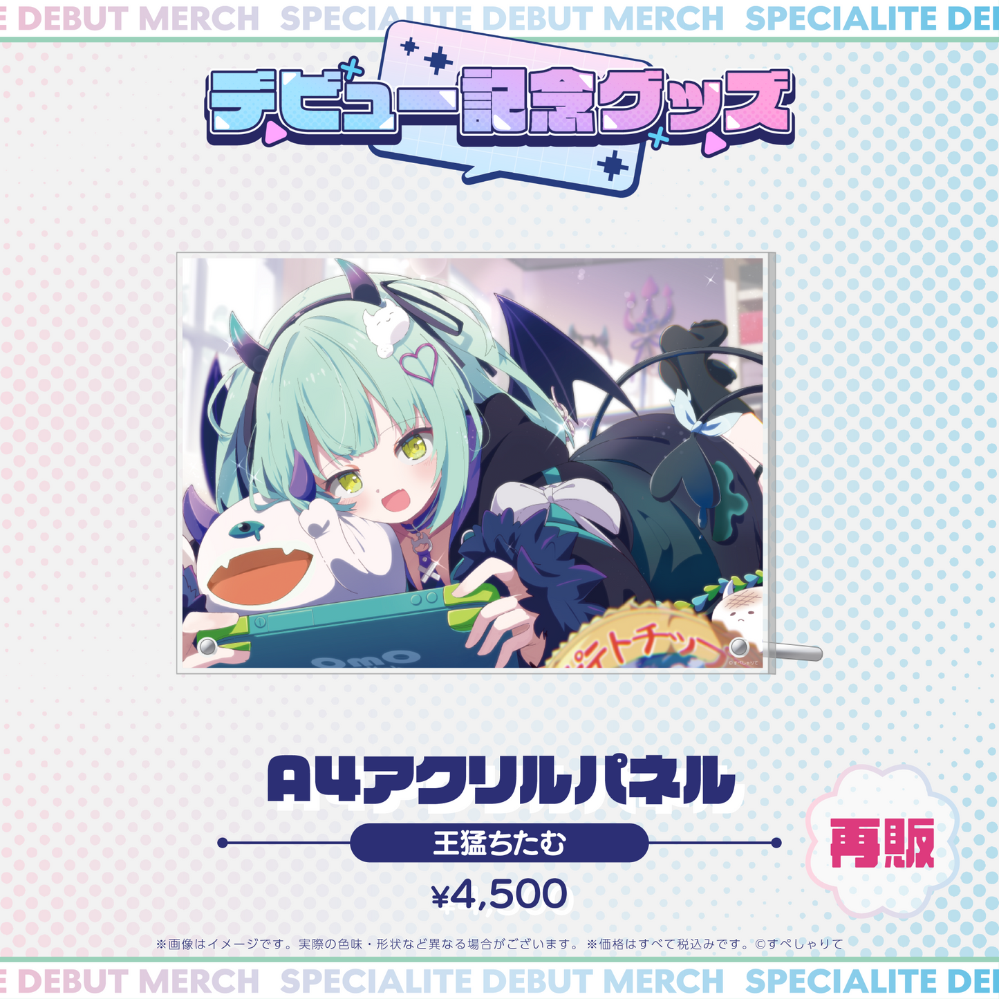 デビュー記念グッズ A4アクリルパネル