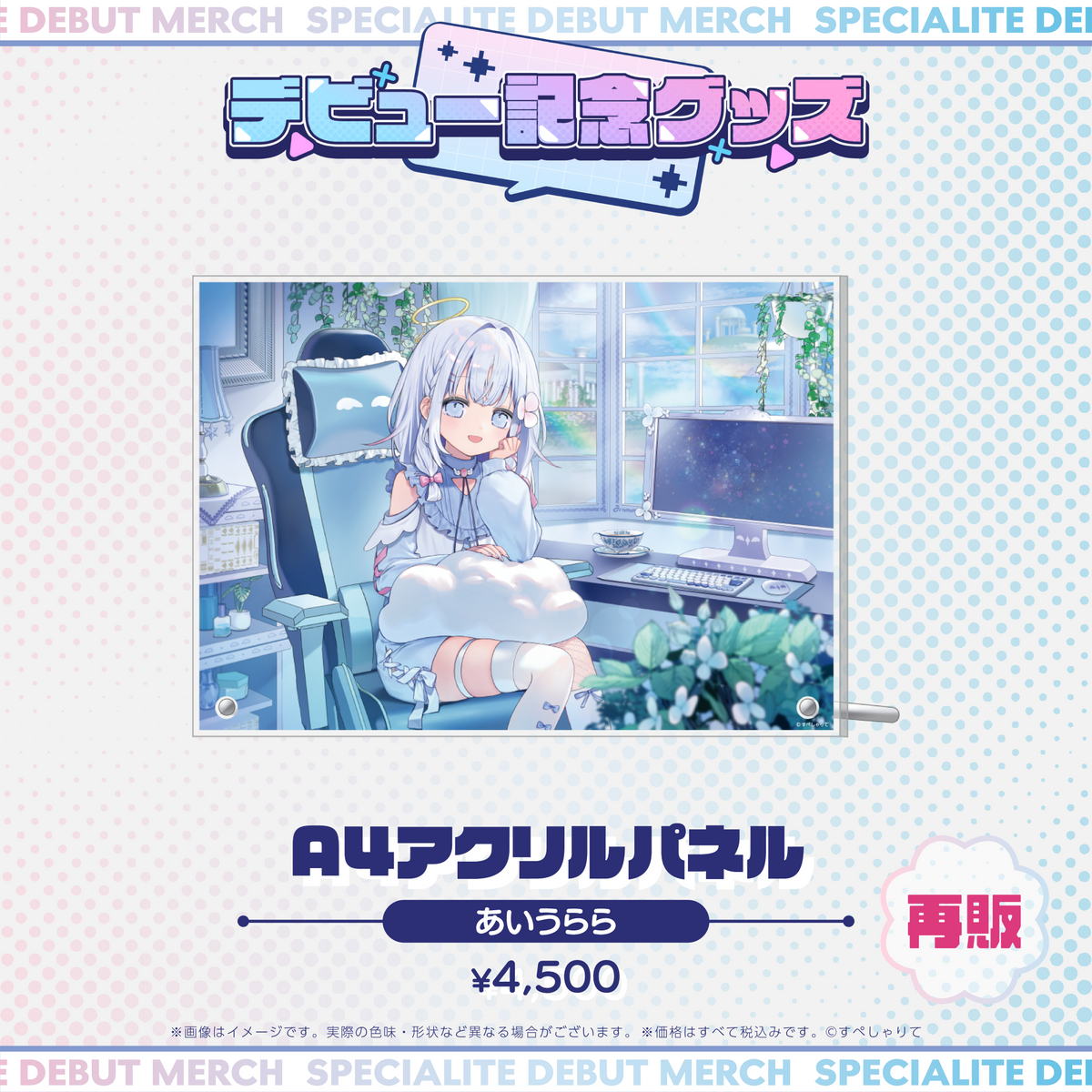 デビュー記念グッズ A4アクリルパネル