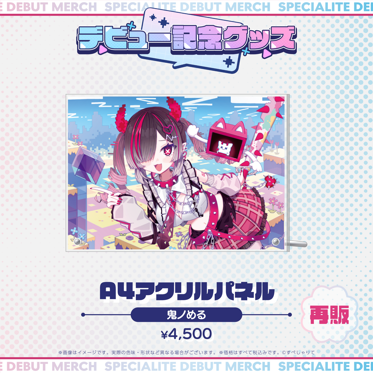 デビュー記念グッズ A4アクリルパネル