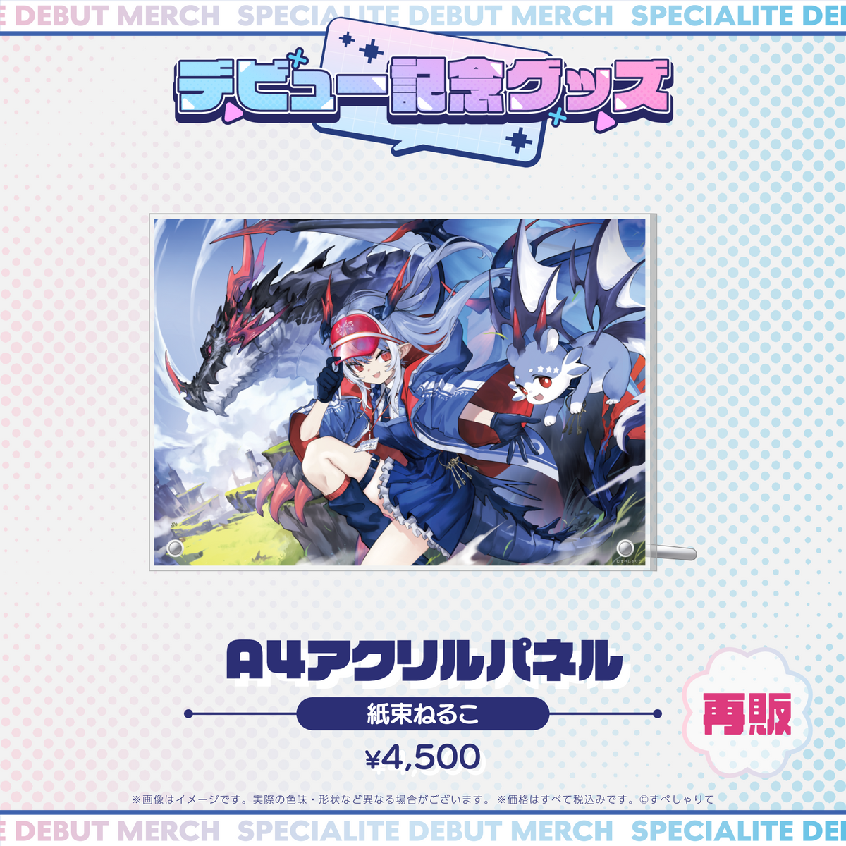 デビュー記念グッズ A4アクリルパネル