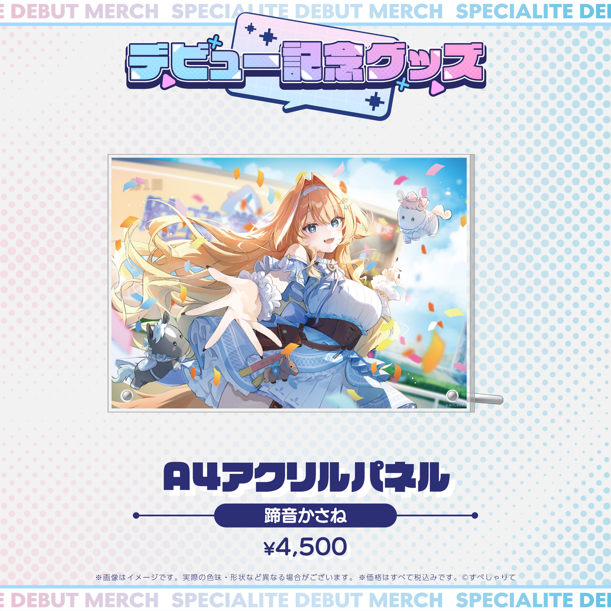 デビュー記念グッズ A4アクリルパネル