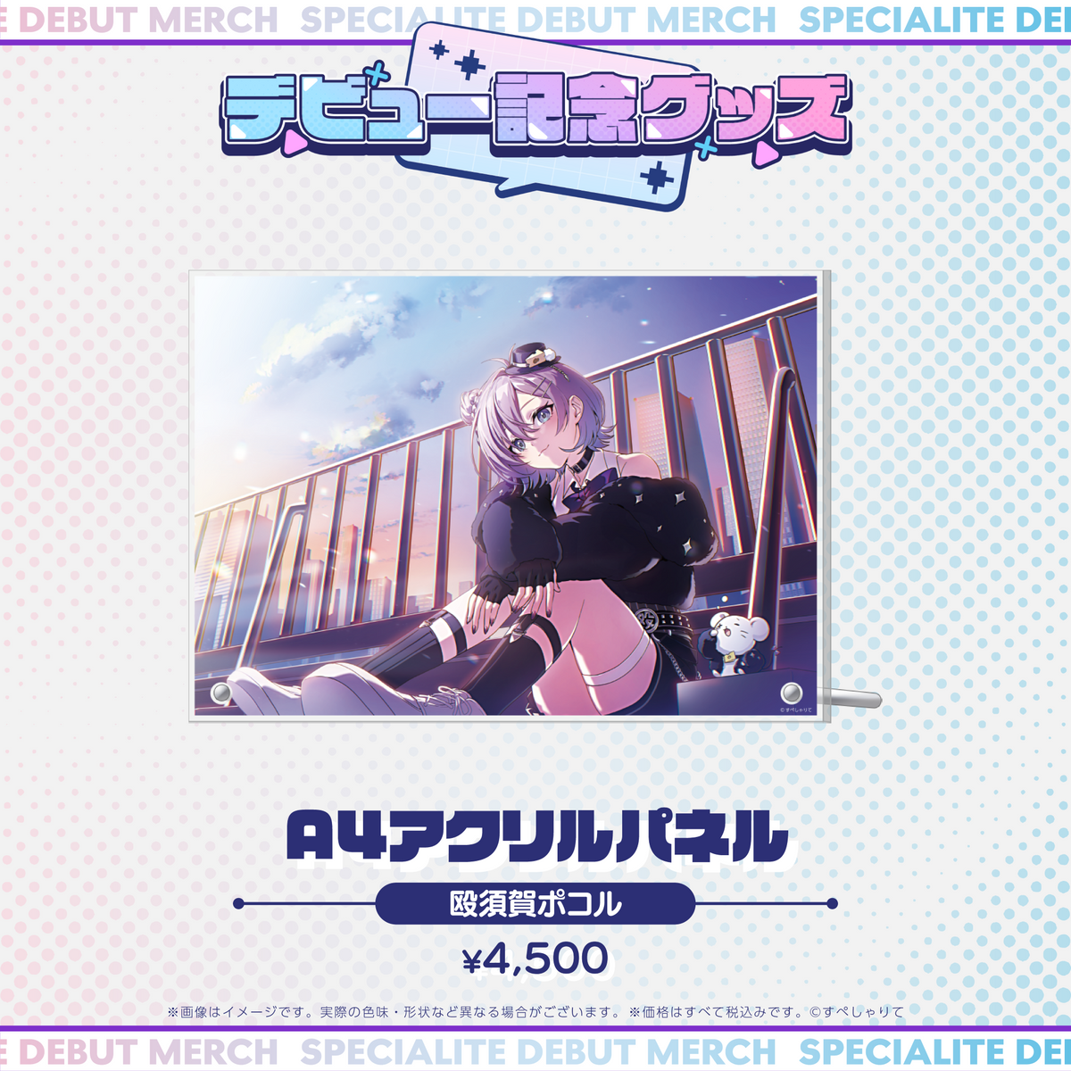 デビュー記念グッズ A4アクリルパネル