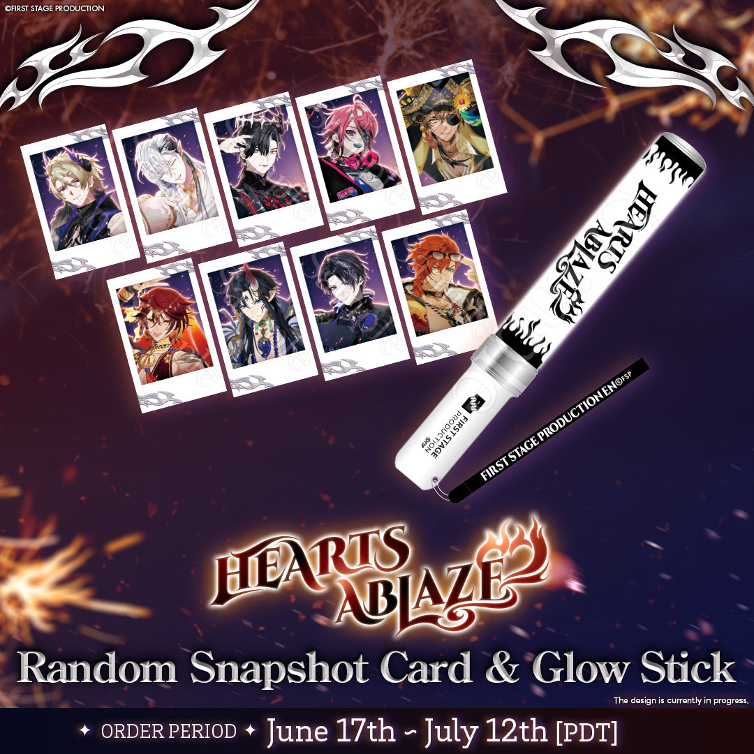 Hearts Ablaze Random Snapshot Card / Glow Stick