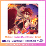 Malim Cendari 台湾漫畫博覽會 Meet And Greet Ticket