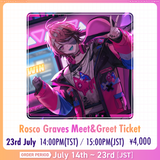 Rosco Graves 台湾漫畫博覽會 Meet And Greet Ticket