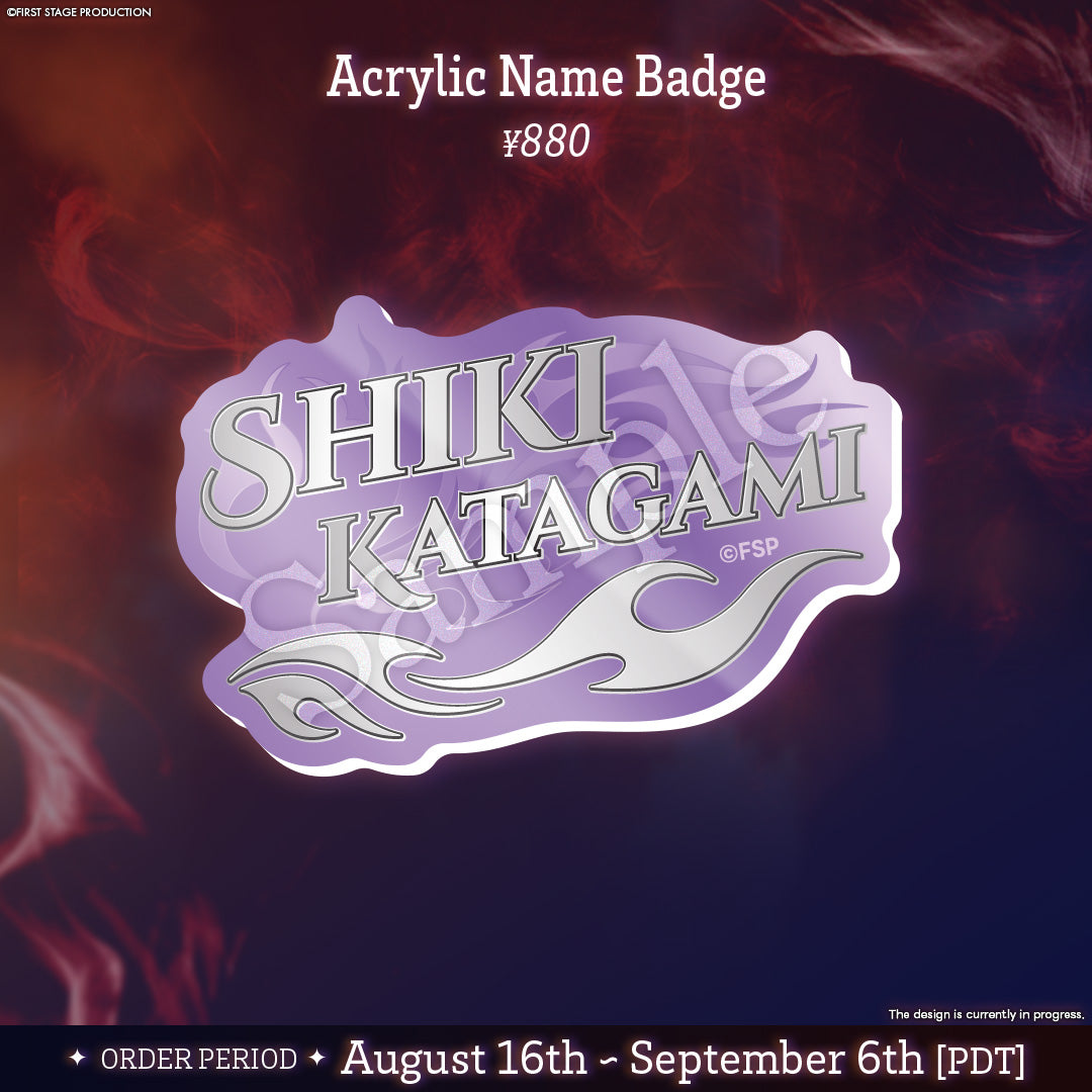 Lamentus 3D Merch Goods Shiki Katagami